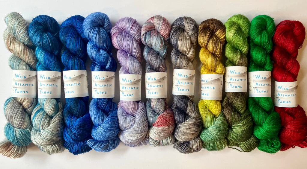 Wild Atlantic Yarns - Variegated Niamh 4 PLY Yarn